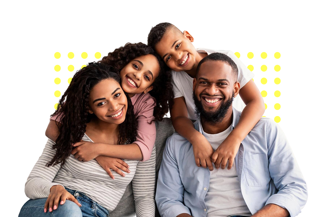 Famille souriante